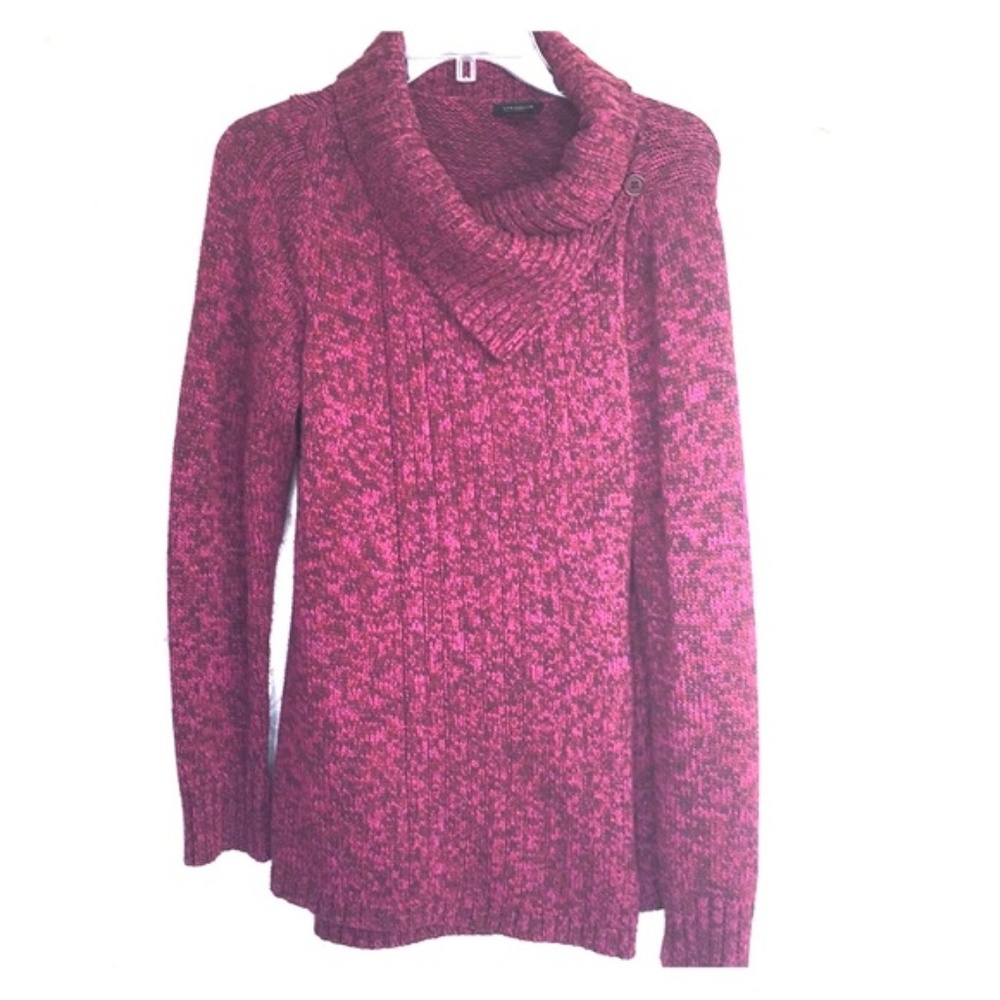 Ann Taylor thick shawl collar sweater